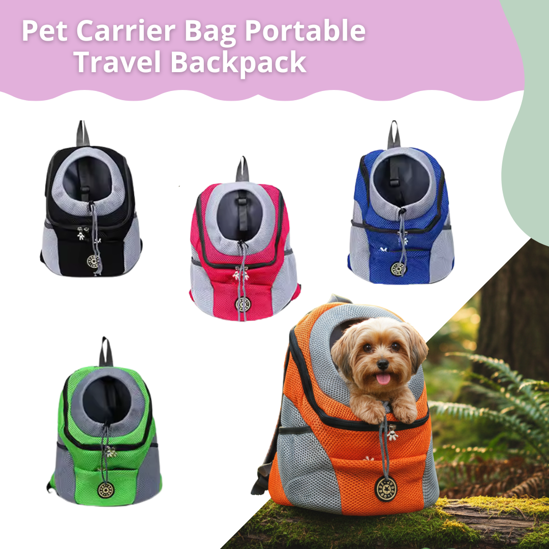 Pet Carrier Bag - Portable Travel Backpack