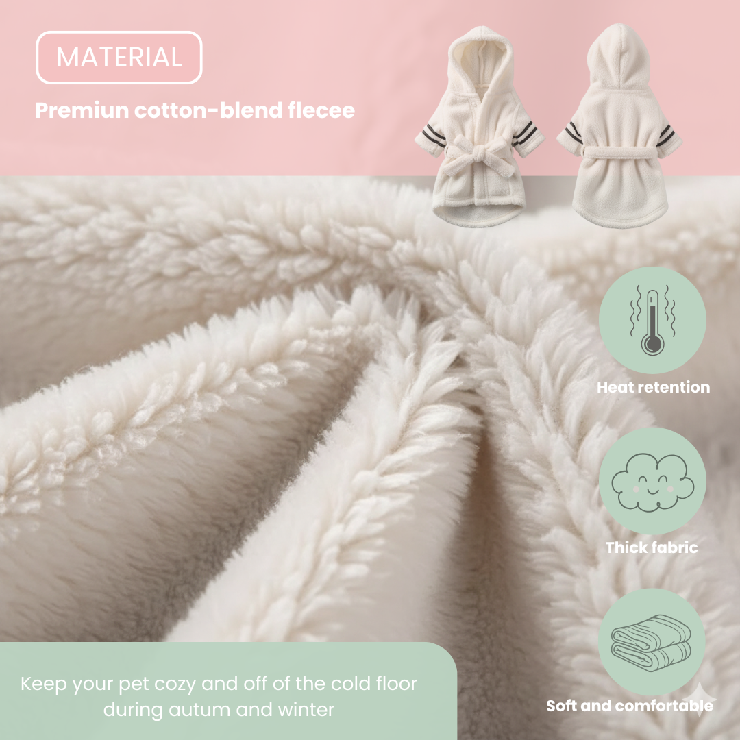 Cozy pet robe