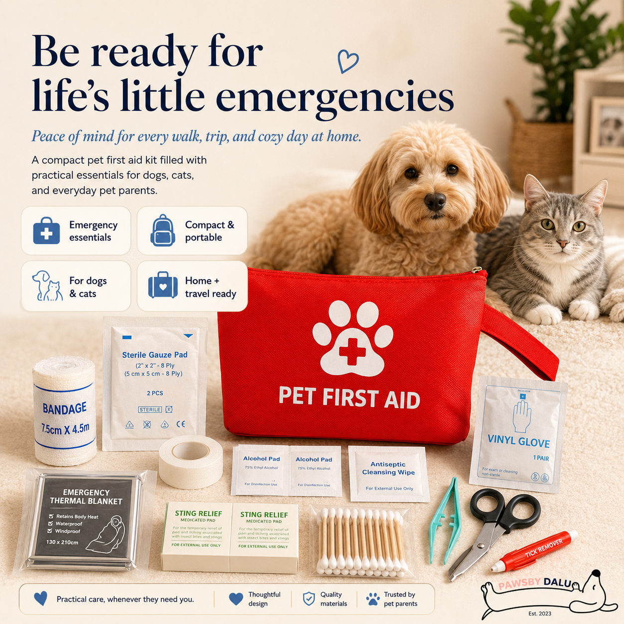 DALU ReadyCare Pet First Aid Kit