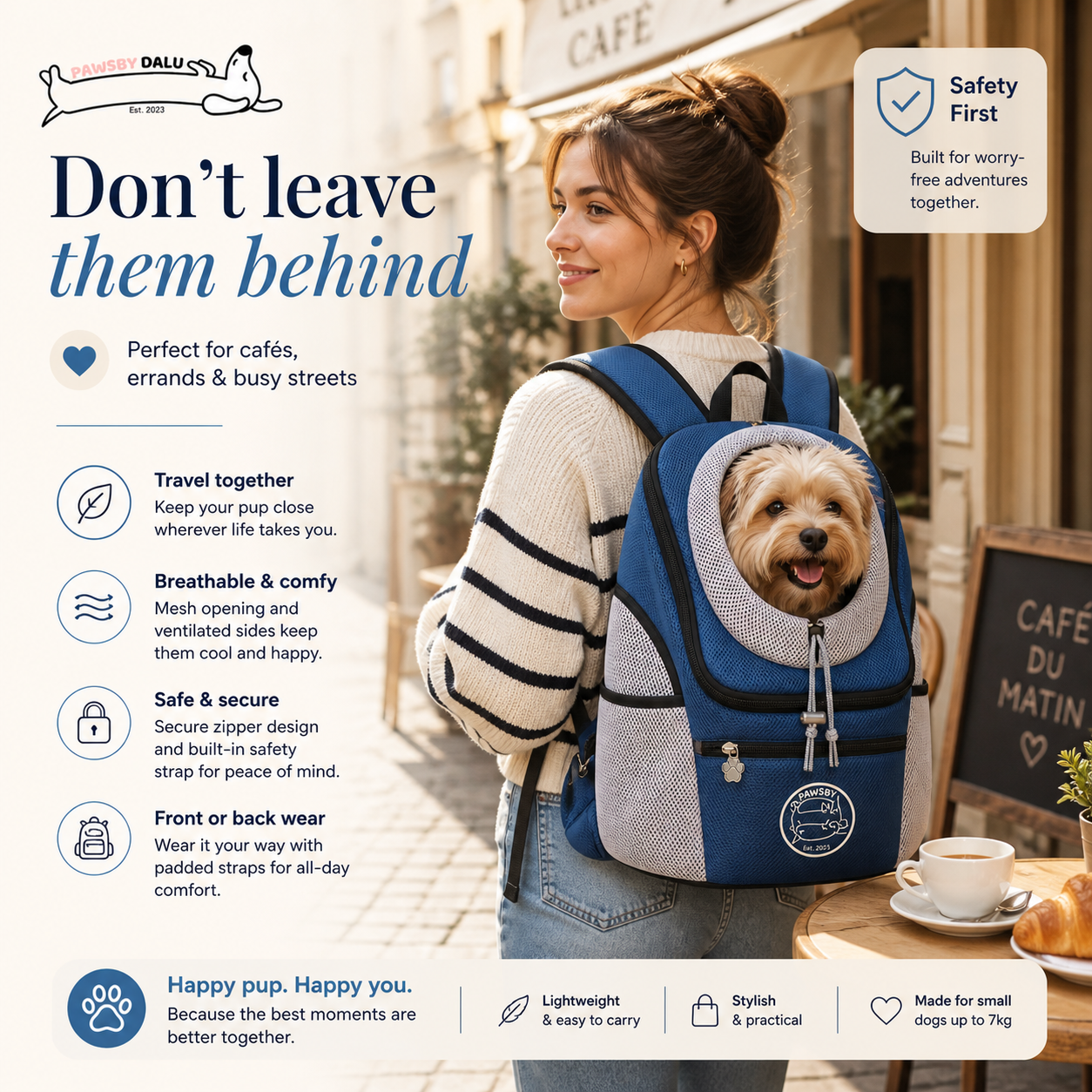 Dalu™ Pet Carrier - Portable Travel Backpack