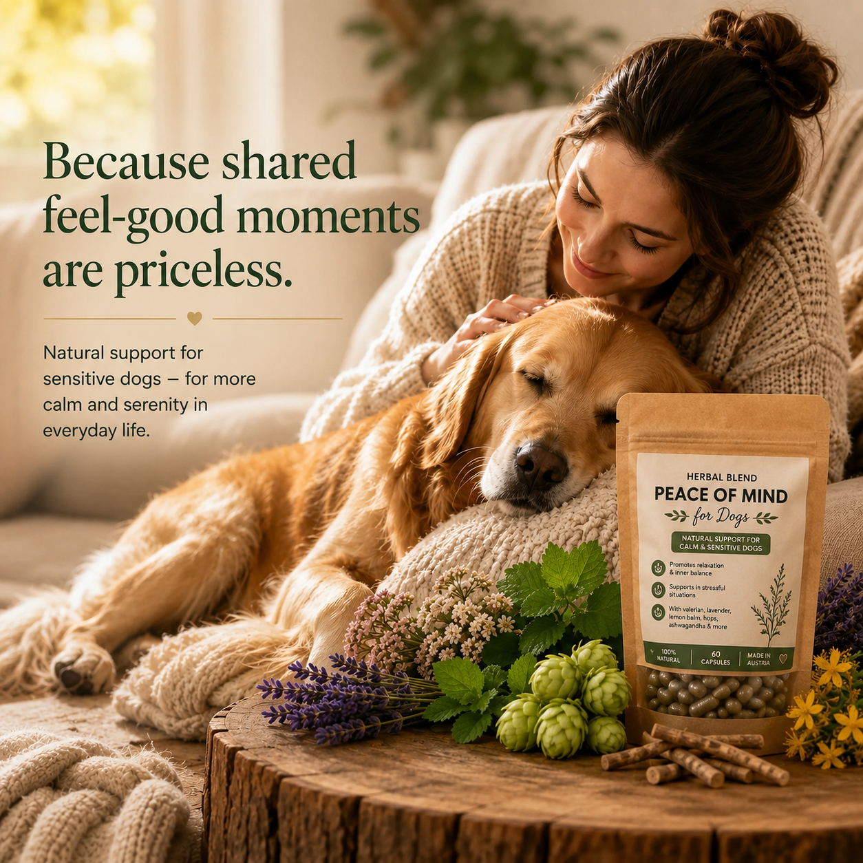Peace of Mind Capsules — Natural Calm for Sensitive Dogs
