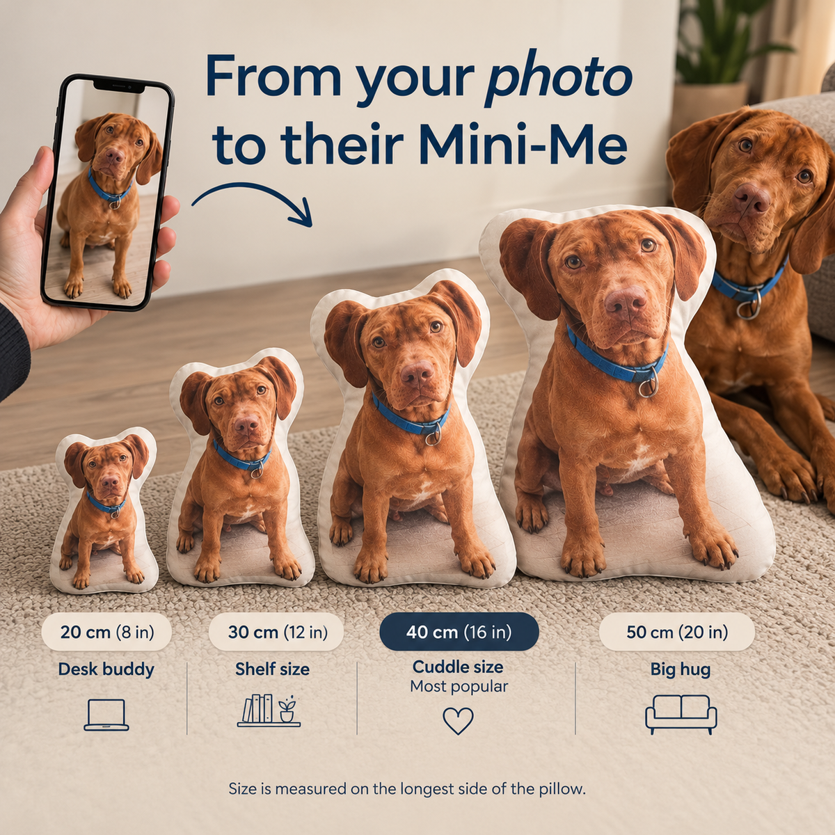 Dalu™ Mini-Me – Custom Pet Photo Pillow