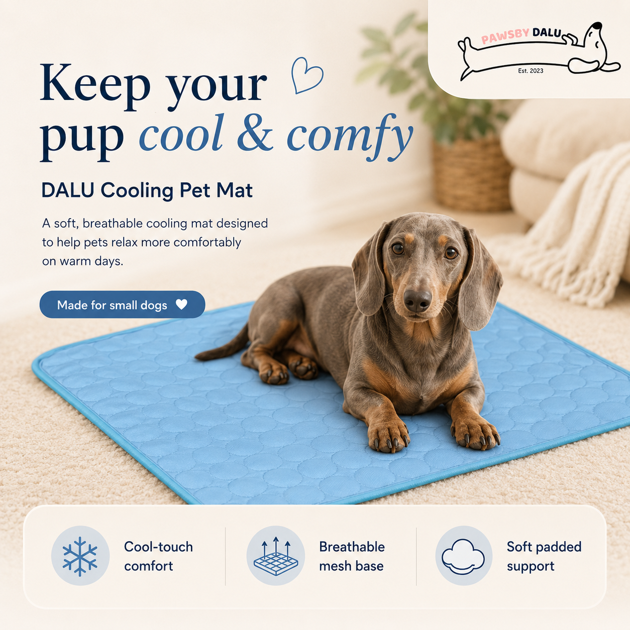 DALU CoolRest Cooling Pet Mat